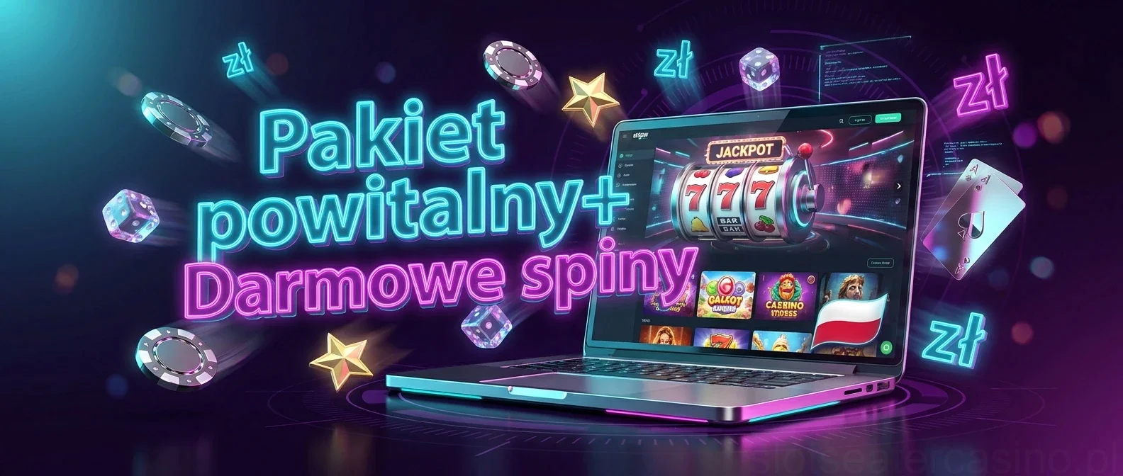 Pakiet powitalny+ Darmowe spiny